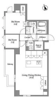 ENetial代官山【8階】の間取り