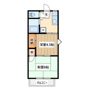 ビューテラスモトキ【2階】の間取り