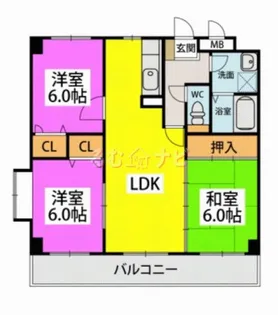 クレベール清永【3階】の間取り