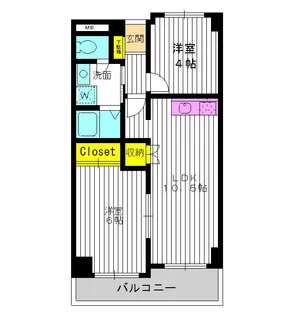 東京都練馬区小竹町2【マンション】の間取り