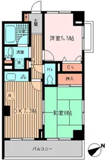 ラポール三田【4階】の間取り