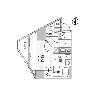 コンフォリア・リヴ千住【8階】の間取り