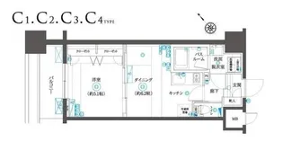 フェニックスヨコハマスクエア【10階】の間取り