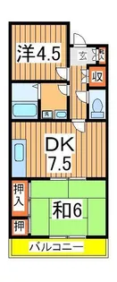 プラザ天王台【2階】の間取り