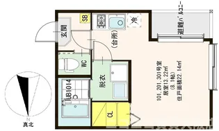 ハーモニーテラス姫島IV【1階】の間取り