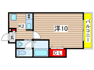 ヒルズアソシエイト【1階】の間取り