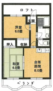メゾン・ディオール【2階】の間取り