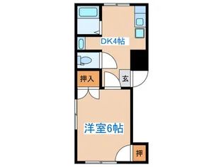 エンゼルハイム南台【1階】の間取り