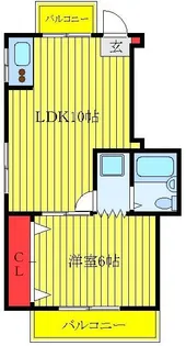 日米ビル【4階】の間取り