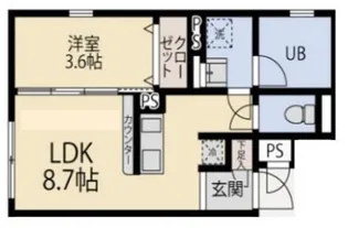 セドール代田橋【4階】の間取り