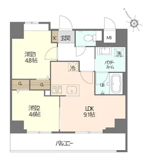 Lea Hale【3階】の間取り