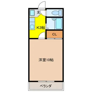 第6ハイツタマキ【3階】の間取り