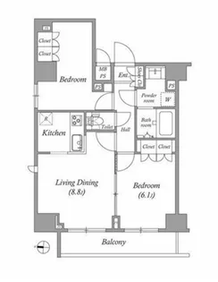 GRAN PASEO両国North(グランパセオ)【7階】の間取り