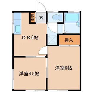 ルミエールハイツPARTIII【1階】の間取り