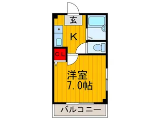 メゾンフラッグ【4階】の間取り