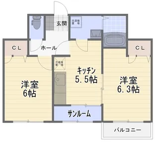 ウィステリア21【2階】の間取り