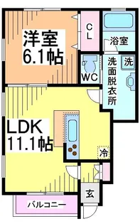 ルミノーサ南荻窪【1階】の間取り