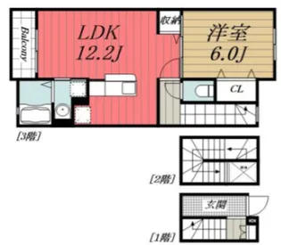 キャッスルクロス II【3階】の間取り