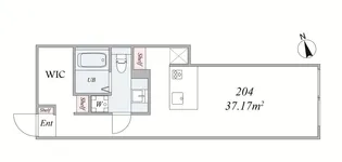the trias205【1階】の間取り