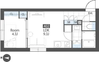SUCCEED RESIDENCE KAMEIDO【4階】の間取り