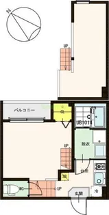 アリオ宮城野原【2階】の間取り