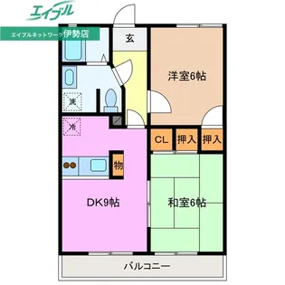 パークハイツ東山【2階】の間取り