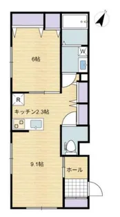 カシェット・デ・ミリカ【1階】の間取り