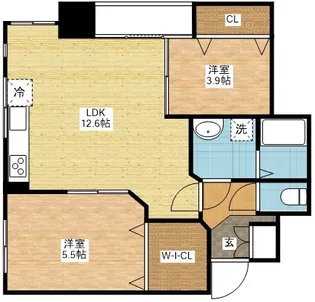 ケイズ・ヴィラ【2階】の間取り