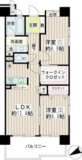 エスバイエルマンション鶴見中央【4階】の間取り