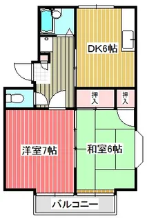 ヒマワリハイツ2【2階】の間取り