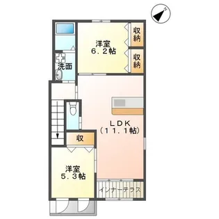 サンライズヒル夢咲【2階】の間取り