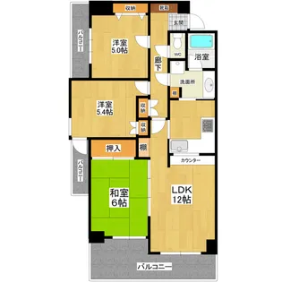 モア・リッシェル土浦タワーズ【8階】の間取り