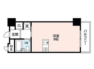 ルポ六本松【6階】の間取り