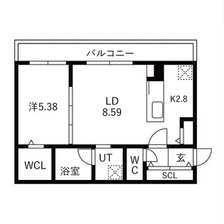 Village Kotoni~ヴィレッジ琴似~【3階】の間取り