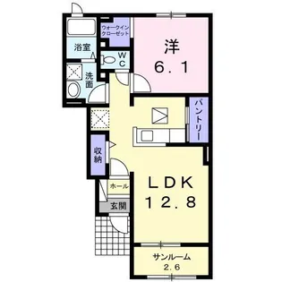 メディウム・マレIV【1階】の間取り