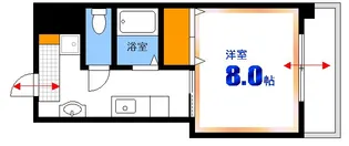 リバージュサンヨー【3階】の間取り