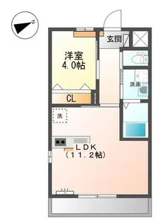 トゥールハート【2階】の間取り