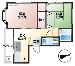 ブライトネス香取利【3階】の間取り
