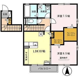メゾン ド ルミナス B【2階】の間取り