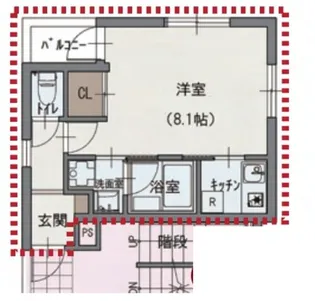 パルゼ立川錦町【1階】の間取り