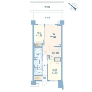 プロミライズ青葉台Dブロック【1階】の間取り