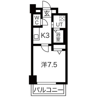 サザンクレスト七道【3階】の間取り