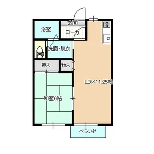 メゾンサンロード【1階】の間取り
