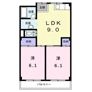 ハイシャトー大翔【2階】の間取り