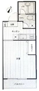 上野スカイハイツ【4階】の間取り