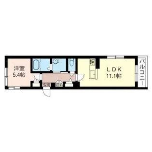 Blanche neige飛田給【1階】の間取り