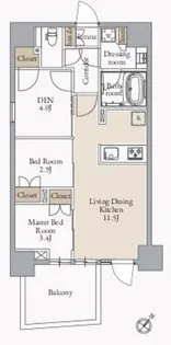 JMFレジデンス蔵前二丁目【8階】の間取り