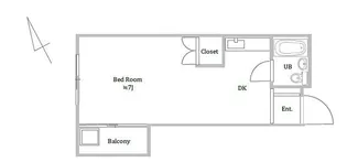 ライフシティ米川【2階】の間取り