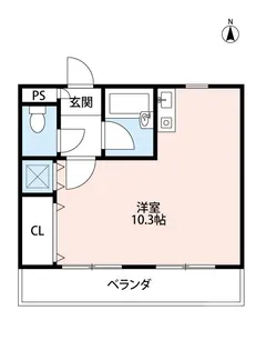 ジュネス別府【3階】の間取り