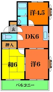 K・Sコート大日【3階】の間取り